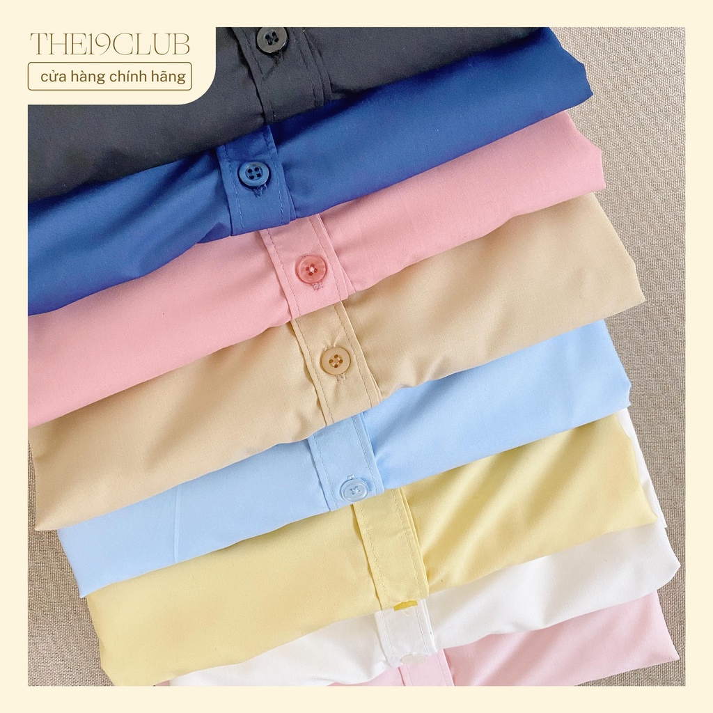 THE19CLUB - Áo sơ mi cotton dài tay cơ bản 13 màu sắc - Oxford Shirt