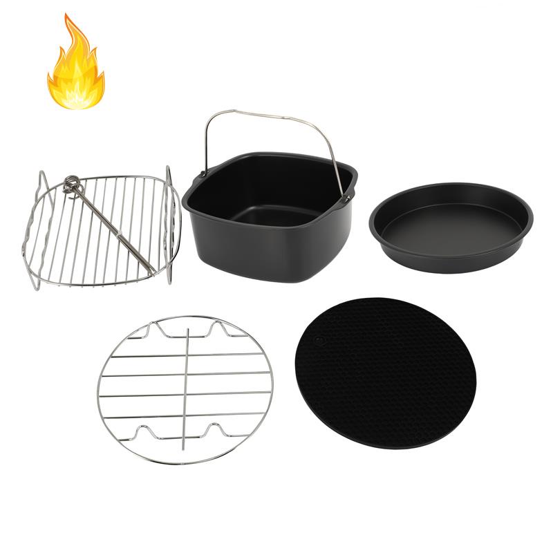 Bộ Phụ Kiện Làm Món Chiên Không Khí Cho Nồi Chiên Không Dầu 3.7QT-5.3QT-5.8QT 5-7 inch