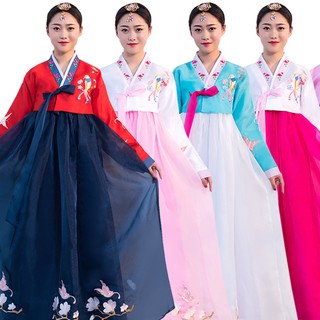 S14 Ảnh thật-Hanbok Hàn quốc thêu hoa cho bạn nữ-có link cho bé gái luôn.