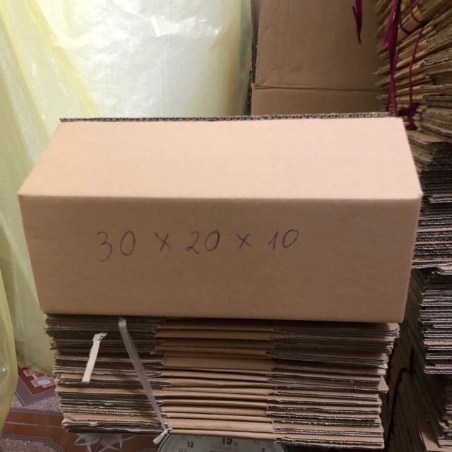 30x20x10 hộp carton đóng hàng giá rẻ(combo 20h)