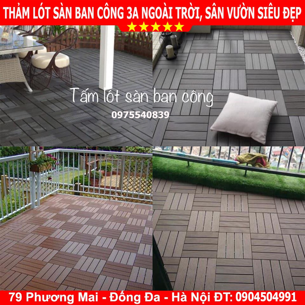 Thảm Nhựa Lót Sàn Ban Công 3A - Vỉ Lót Sàn Nhựa Ban Công, Sân Thượng, Sân Vườn Cafe