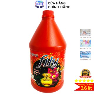 Nước giặt xả công nghệ Thái Lan Hương nước hoa quý tộc FILY đỏ 3500ml