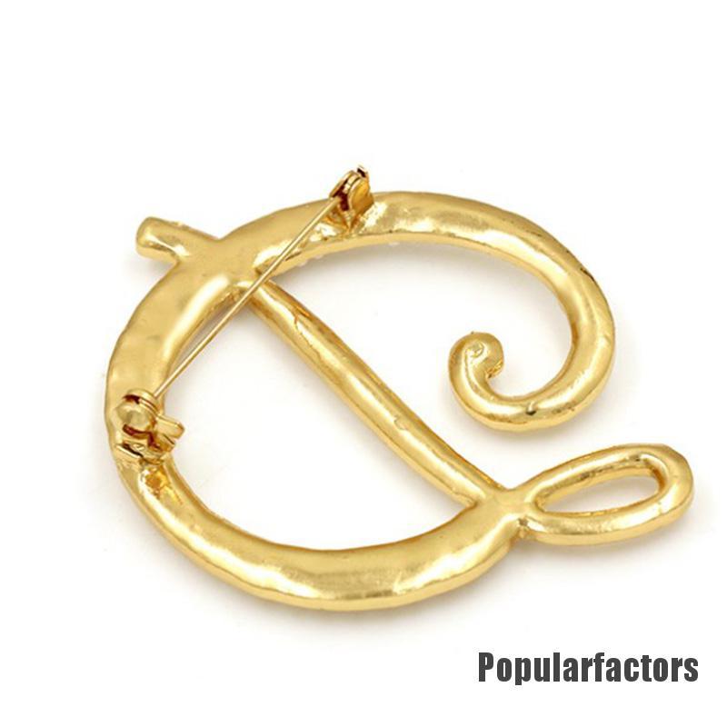 1 Trâm Cài Áo Chữ Cái Đính Ngọc Trai Sang Trọng