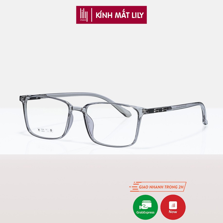 Gọng kính nam nữ Lilyeyewear nhựa dẻo, mắt vuông, nhiều màu - Y2188
