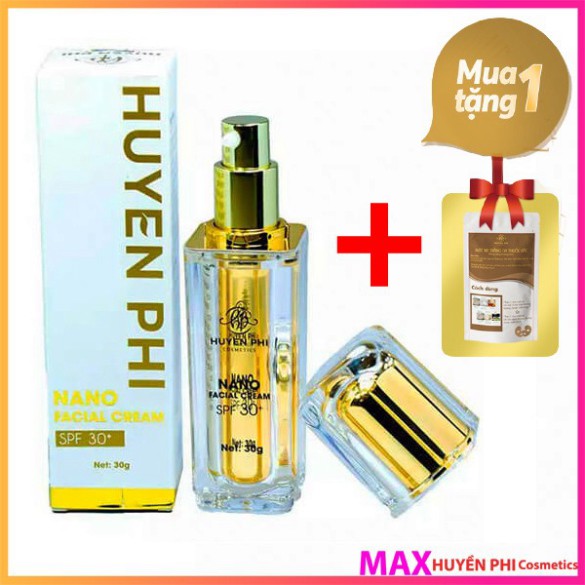 Kem Face Nano Dưỡng Da Huyền Phi - Dưỡng Trắng Da, Mờ Thâm, Nám, Chống Nắng SPF 30+ | BigBuy360 - bigbuy360.vn