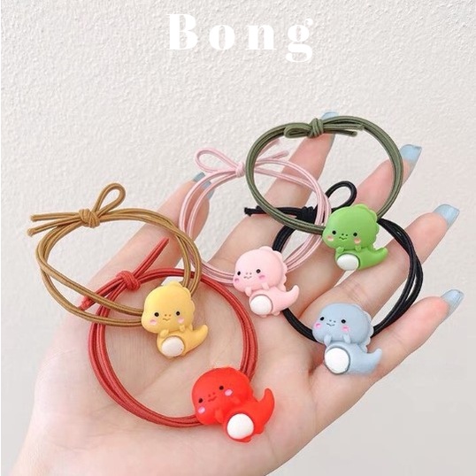 Dây cột tóc hình khủng long dễ thương, cột tóc giá sỉ