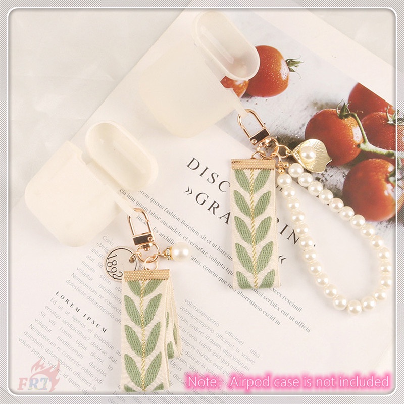 ✪ Ins: Móc Khóa Streamer Lá ✪ 1 Vỏ Bảo Vệ Hộp Sạc Tai Nghe Airpods Bằng Hợp Kim Có Móc Khóa Thời Trang