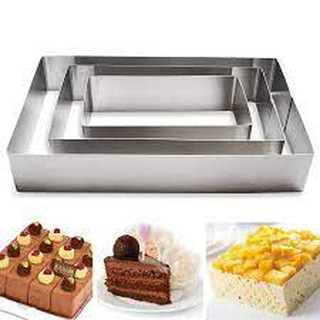 Set 3 Khuôn Ring Mousse ( Tim/Tròn/Chữ Nhật)