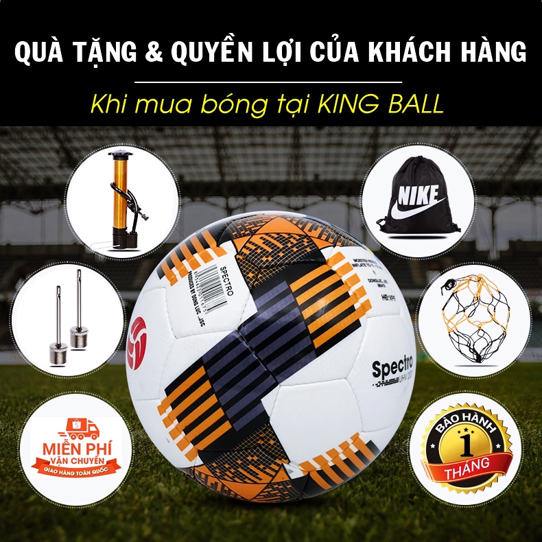 Quả Bóng Đá Động Lực Spectro UHV 2.07 Size Số 5 Thi Đấu V League 2019 Chính Hãng Tiêu Chuẩn Fifa Quality Pro