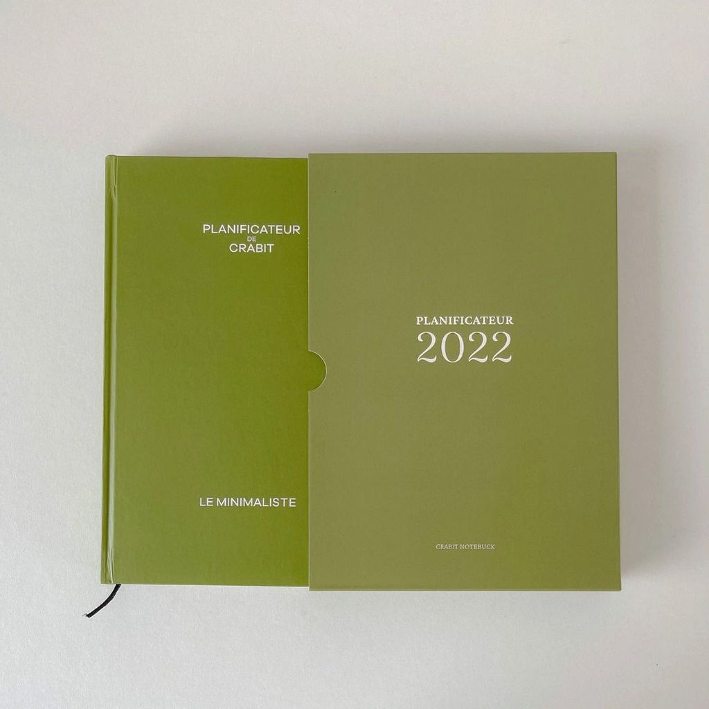 Quà 8/3 - Sổ lịch kế hoạch Crabit Planner 2022 - Olive