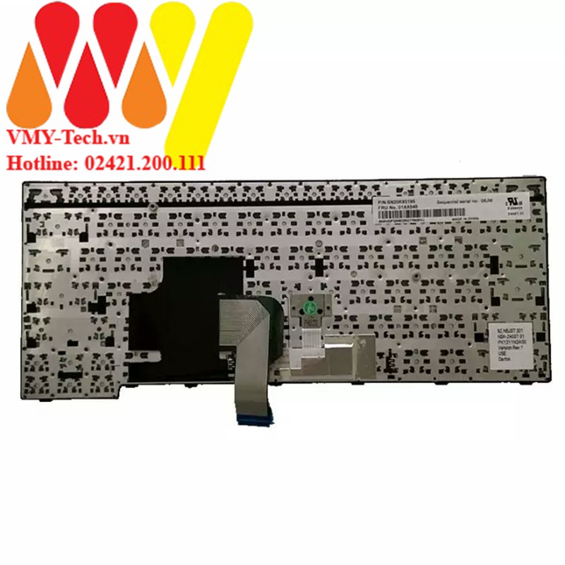 Bàn phím laptop Lenovo IBM Thinkpad E460 E465 W450 E450 E450C E455 04X6101 MP-13U53US-G62 SN20E66181 04X6181
