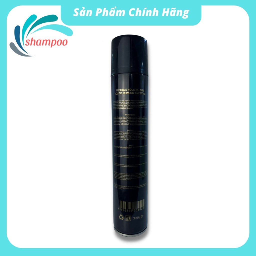 Gôm xịt tóc nam nữ BY VILAIN siêu giữ nếp tạo kiểu tóc mùi hương nam tính