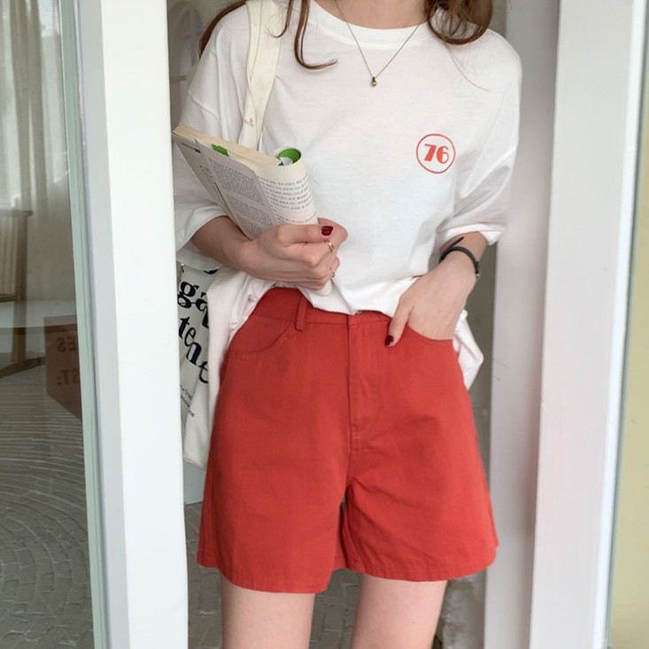 Quần Short Cạp Cao Ống Rộng Phong Cách Mới Hè 43076