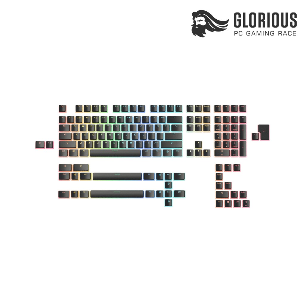 [Chính Hãng] Bộ Keycap Pudding Glorious Aura V2 PBT Doubleshot - 145 phím