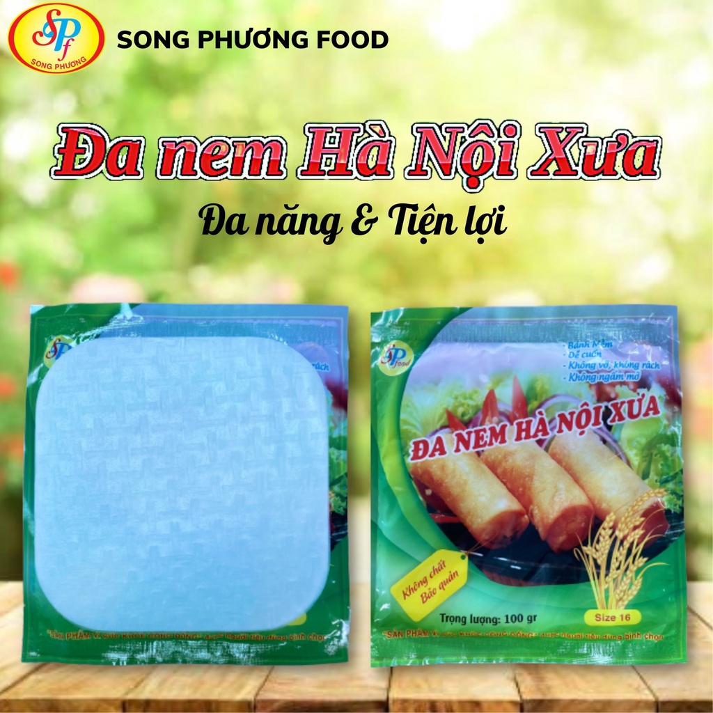 Đa nem Hà Nội Xưa (hình vuông, 100gr,) ăn sống cuốn gỏi, nem cuốn ...