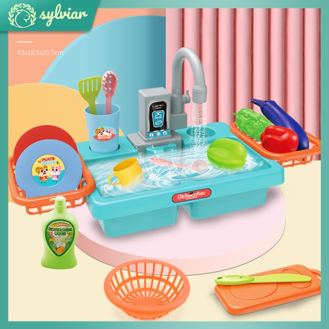 Bộ Đồ Chơi Máy Rửa Chén Và Bồn Rửa Chén Thú Vị Cho Bé