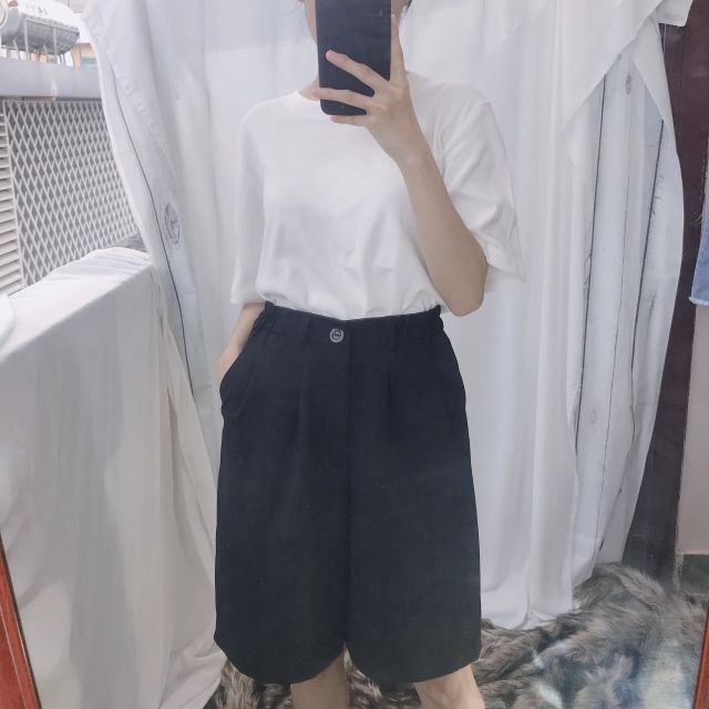 Quần ống rộng lửng