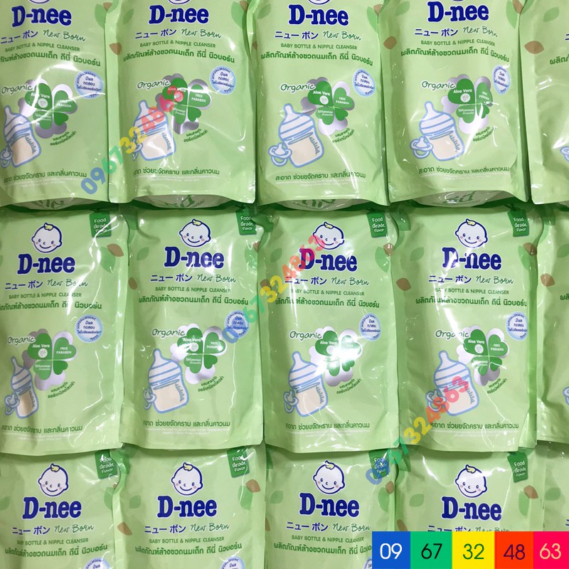 NƯỚC RỬA BÌNH SỮA DNEE ORGANIC 620ML, 600ML DATE MỚI NHẤT