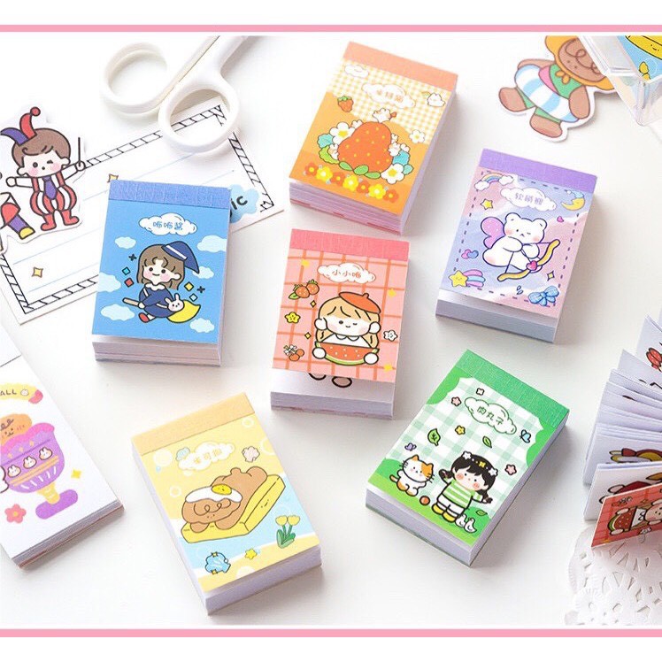 Tập Sticker Washi 50 Tờ Siêu Cute