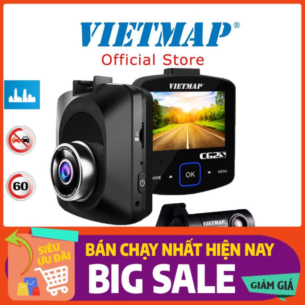 VIETMAP C62S Thẻ 32GB Camera Hành Trình Ô tô Ghi Hình Trước Sau HÀNG CHÍNH HÃNG