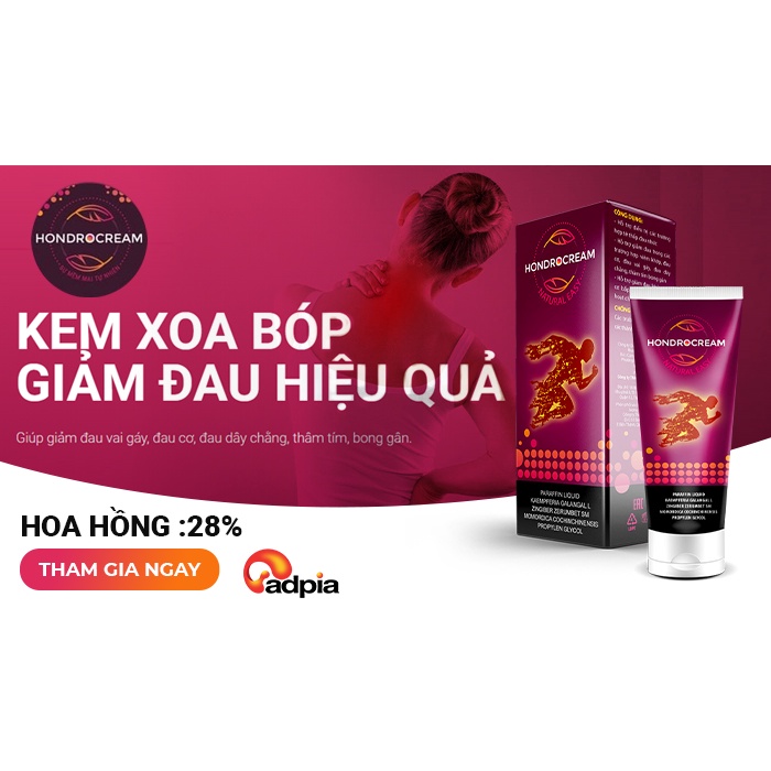 [DATE 21/04/23] Kem xoa bóp chiết xuất thảo dược Hondrocream giảm đau nhức xương khớp 70g