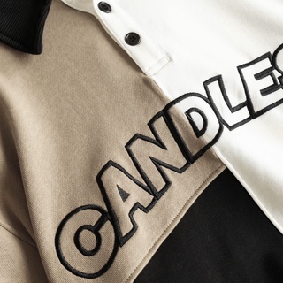 Áo nỉ Polo Panel Candles Studio
