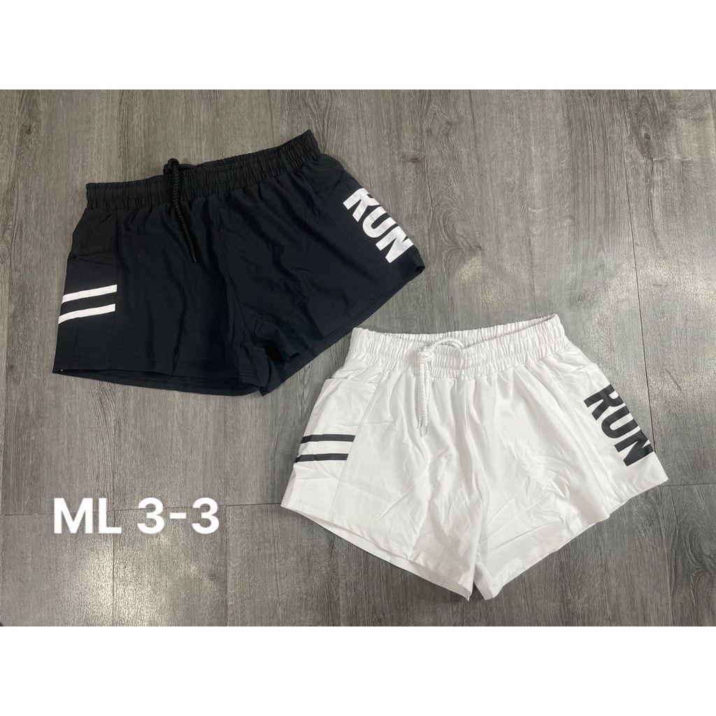 Quần shorts tập gym, chạy bộ nữ - quần đùi tập RUN 2 lớp