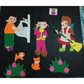 tranh nỉ trang trí góc