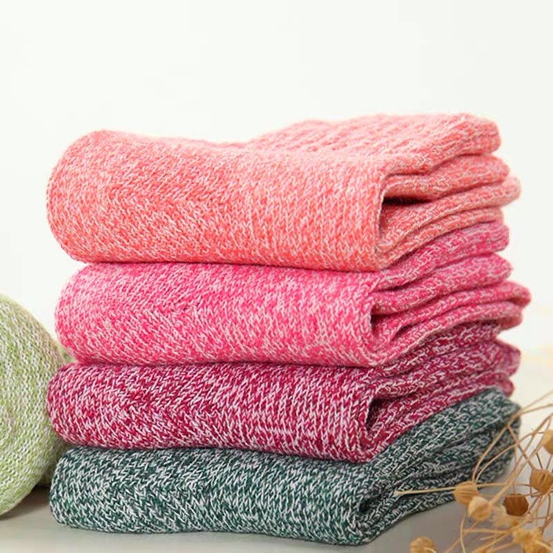 Tất Muzini vớ len cổ cao màu cơ bản siêu dày dặn phong cách nhẹ nhàng TN12