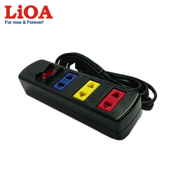 Ổ cắm điện LIOA® 3 lỗ đa năng 3TS / Dây 3 & 5 mét
