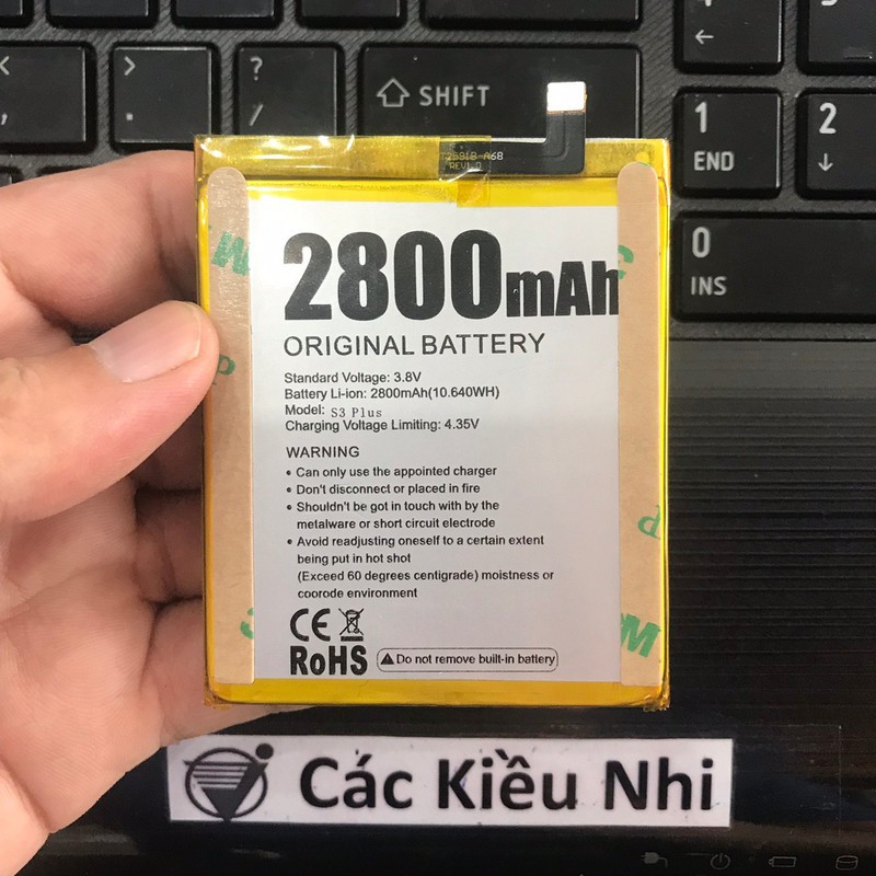Pin ASANZO S3 Plus