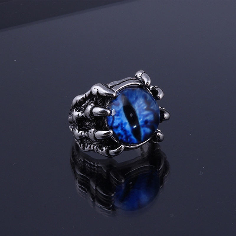 Nhẫn Hở Hình Mắt Quỷ Đính Đá Zirconia Có Thể Điều Chỉnh Cho Nam Nữ SJHY0321 CFH