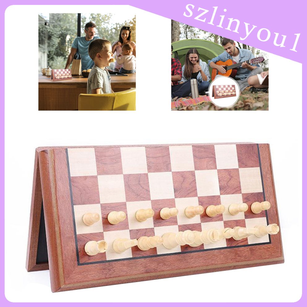 New Arrival Magnetic Wooden Chess Backgammon Checkers Chess Game Ancient Chess Travel