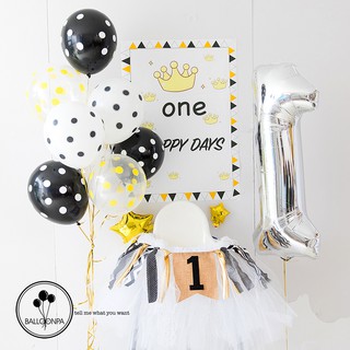 Bóng bay số và bóng chữ cái tên màu vàng bạc size 40cm - 65cm 9tuỳ chọn)
