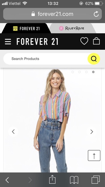 Sơmi croptop F21 xuất xịn siêu xinh