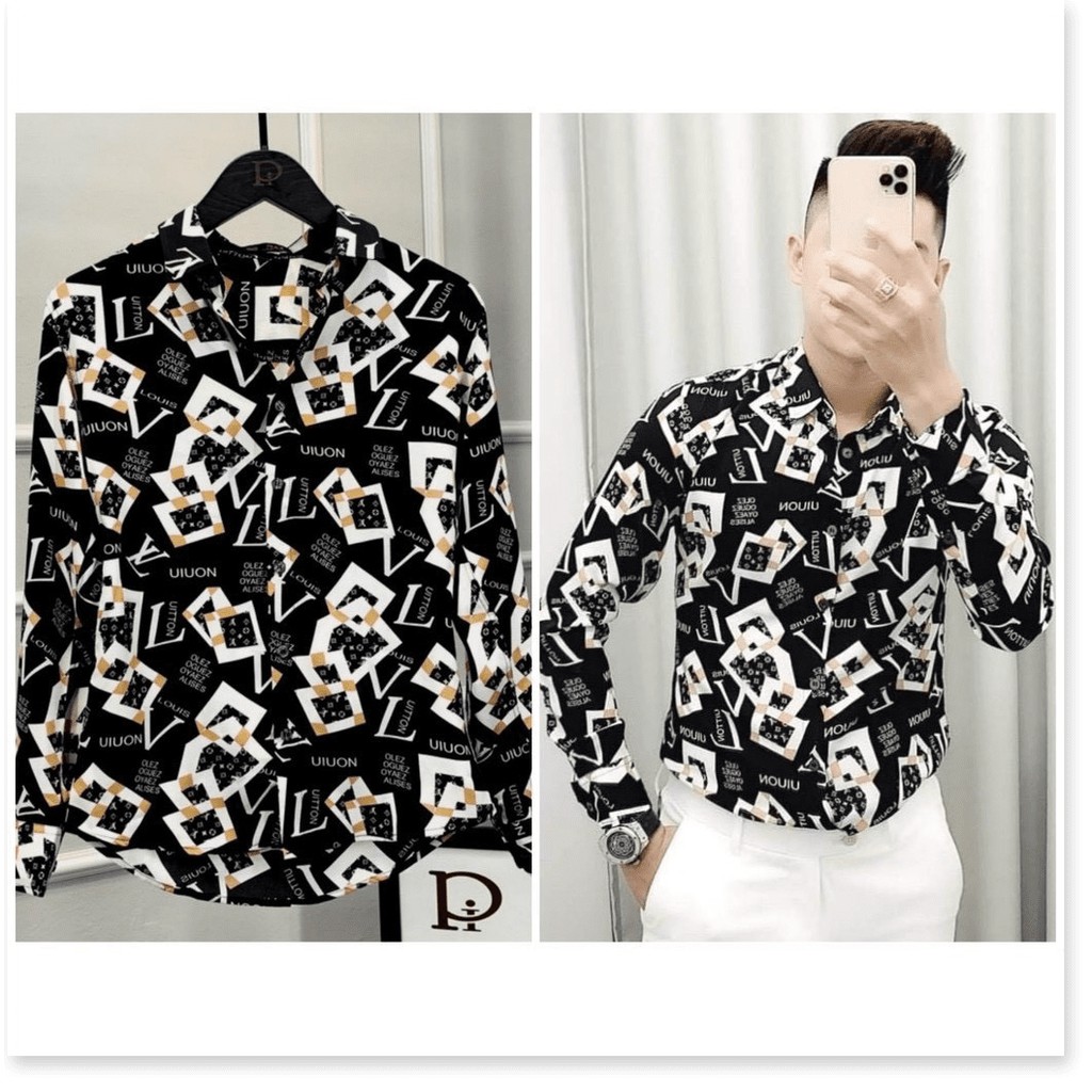 Áo sơ mi nam dài tay vải lụa kate mềm mịn  Thiết kế hot trend mới 2020 HP