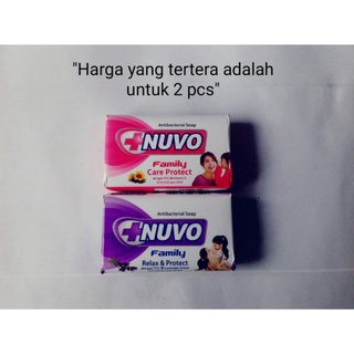 (Hàng Mới Về) Set 2 Xà Phòng Nuvo 76g Kháng Khuẩn Cho Gia Đình