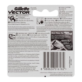 Vỉ 2 lưỡi dao cạo râu Vector sắc bén