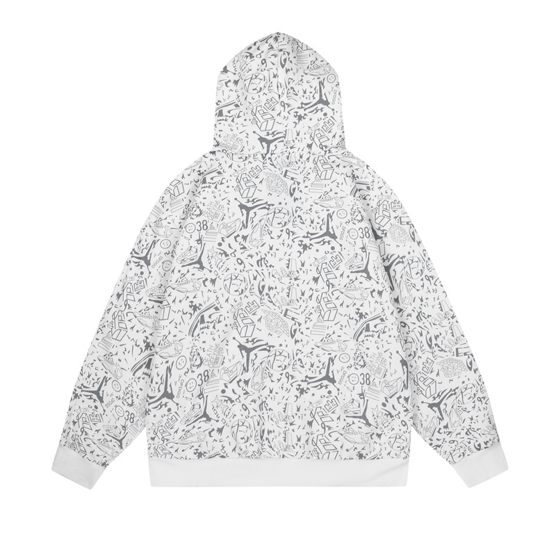 Jorda * Áo Khoác sweater Lông Cừu Có Mũ Trùm Đầu Thêu Đường Nét Phong Cách Cổ Điển Thời Trang Thu Đông Sáng Tạo
