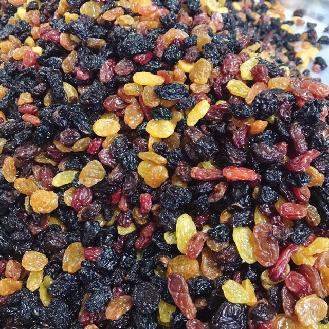 1Kg Nho khô Mix 3 màu cực ngon, chua ngọt