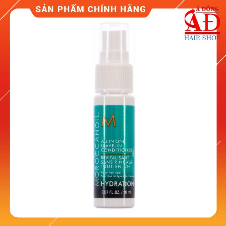 XỊT DƯỠNG XẢ KHÔ ĐA NĂNG MOROCCANOIL HYDRATION ALL IN ONE LEAVE IN CONDITIONER SUÔN MƯỢT TÓC 20ML