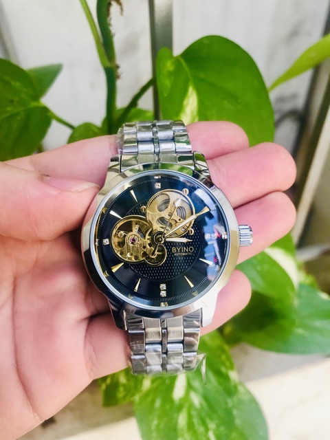 (Tặng Vòng tỳ Hưu )Đồng Hồ Cơ Nam automatic thương hiệu BYINO