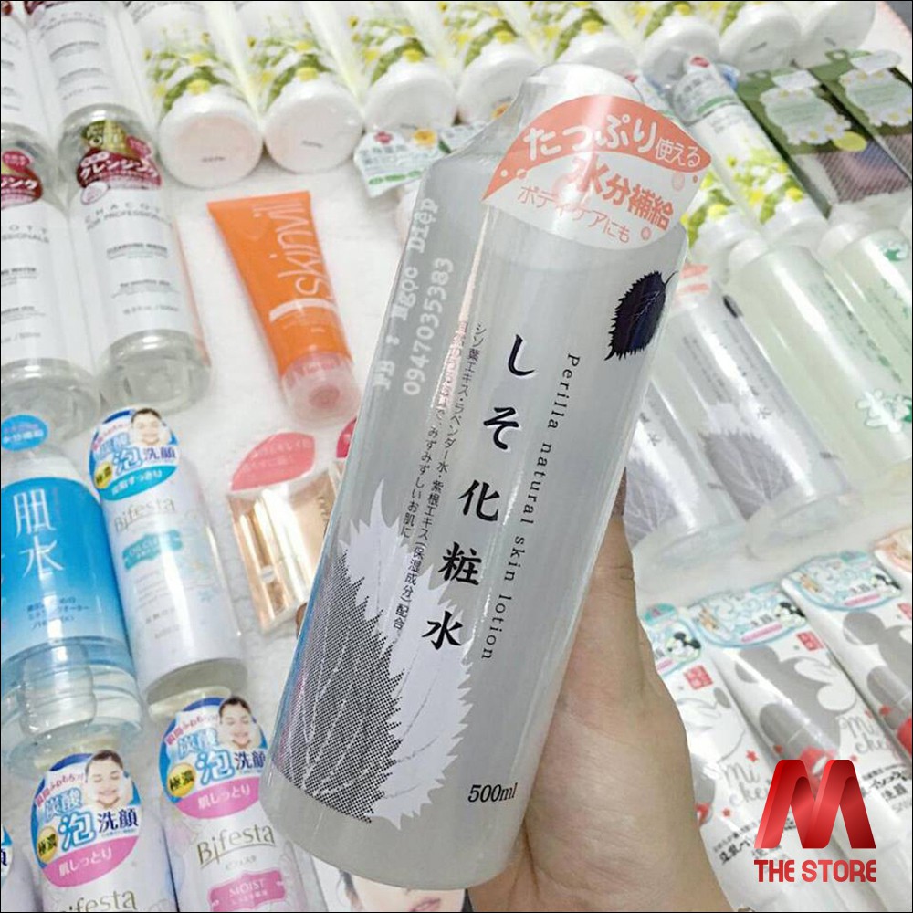 Nước Hoa Hồng Diếp Cá, Toner Tía Tô Dokudami Natural Skin Nhật Bản 500ml