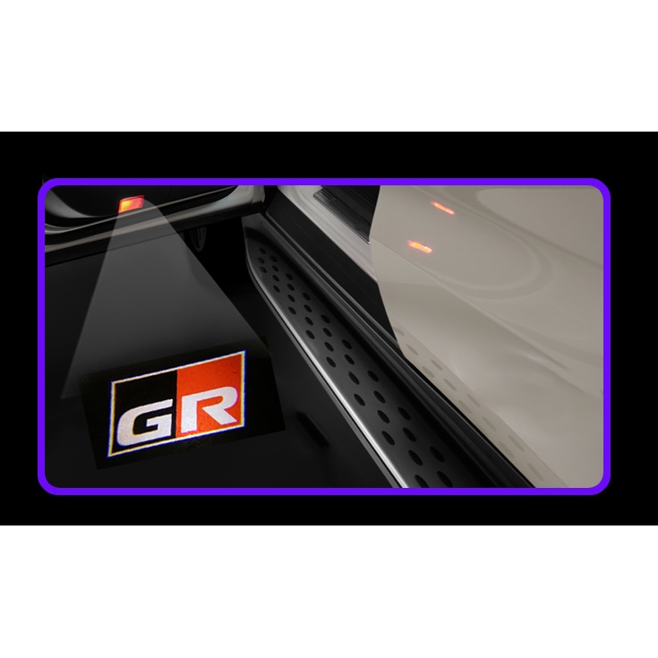 Set 2 Đèn Cảnh Báo Gắn Cửa Xe Hơi Toyota Vios Yaris Harrier Corolla Cross CHR Rush Avanza GR Sport