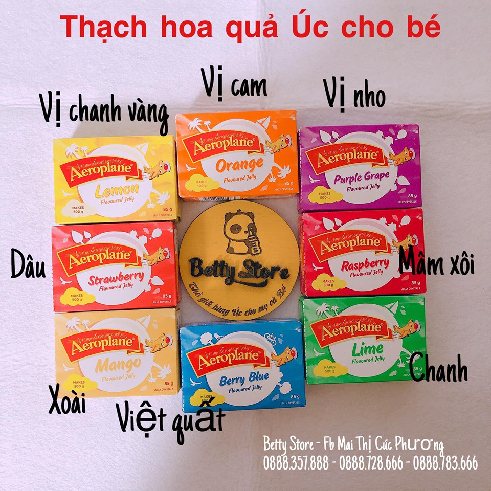 BỘT LÀM THẠCH HOA QUẢ ÚC 85G