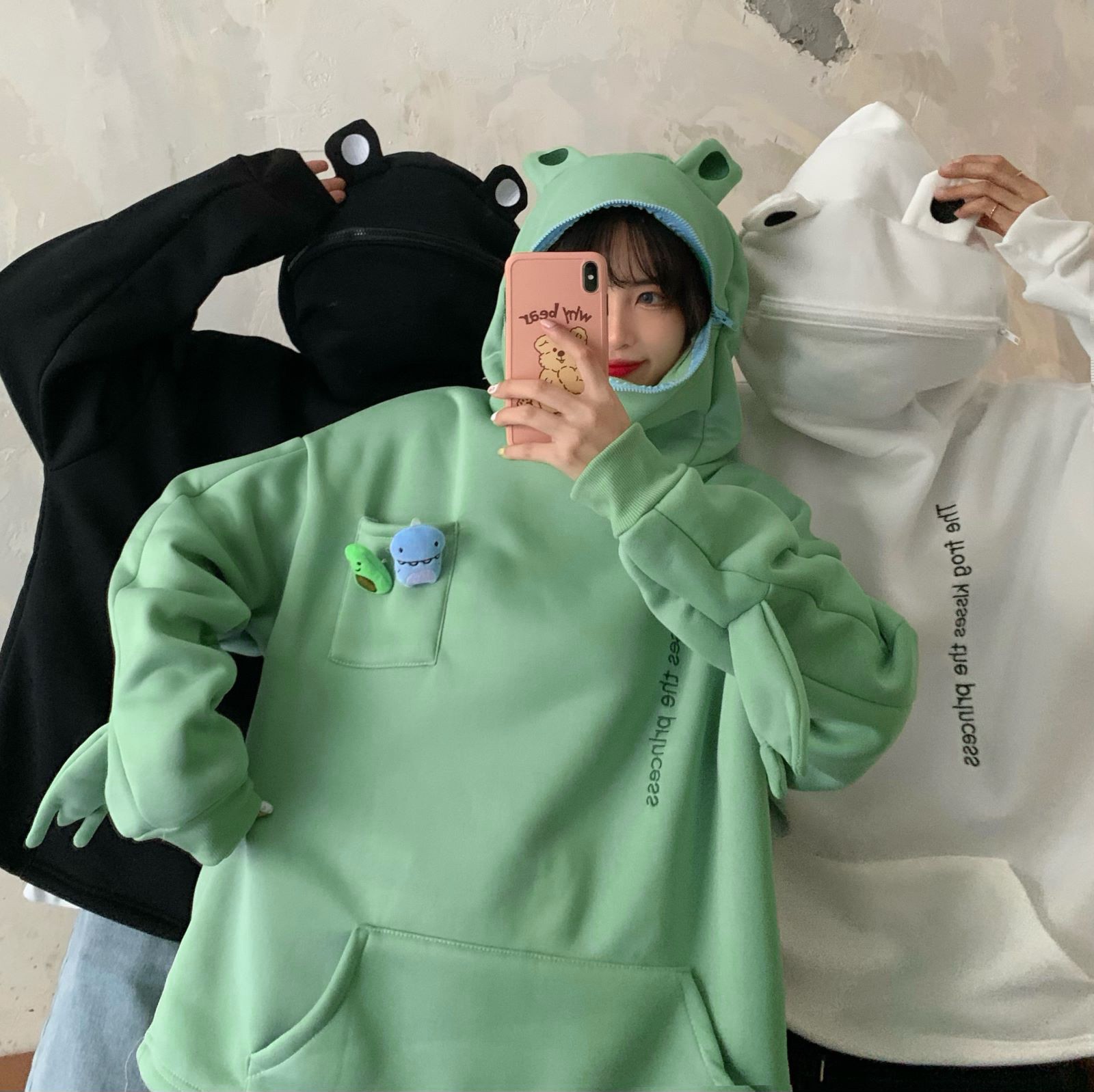 Áo Hoodie Nữ Kiểu Dáng Thời Trang Phong Cách Hàn Quốc