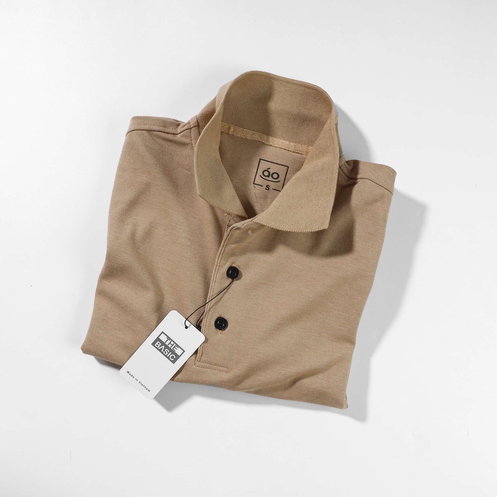 Áo POLO Nam THE BASIC áo thun có cổ vải cá sấu cotton co giãn cao cấp thoáng mát - ANN013