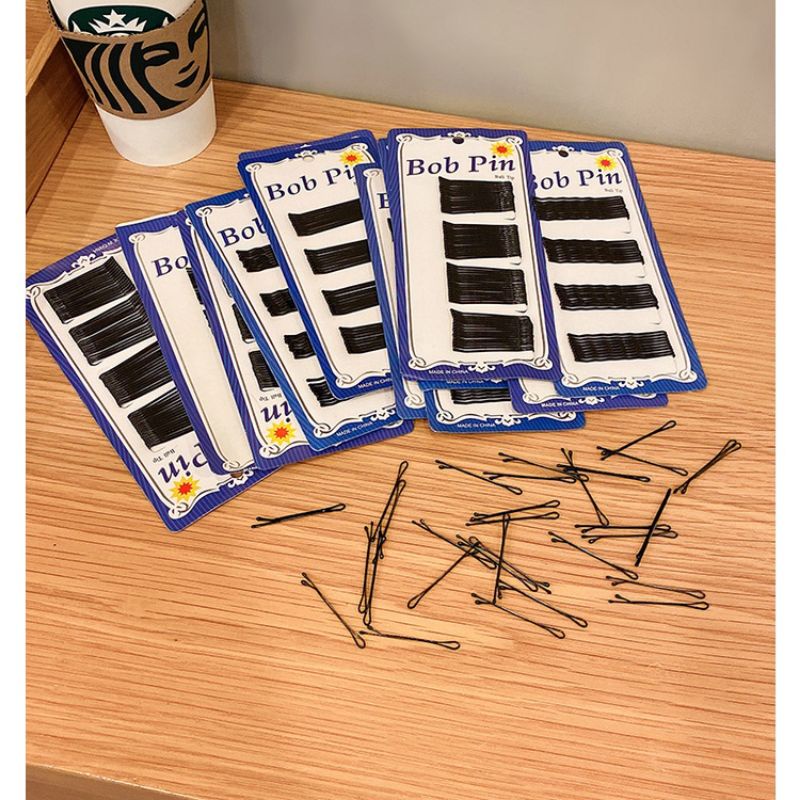 Vỉ ghim kẹp tăm đen 36/60 chiếc