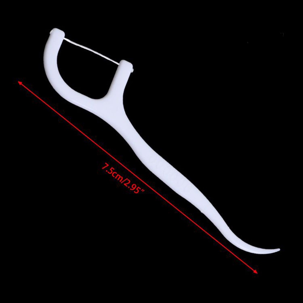 [Hàng mới về] Bộ 50 tăm chỉ nha khoa chăm sóc vệ sinh răng miệng tiện lợi chất lượng cao