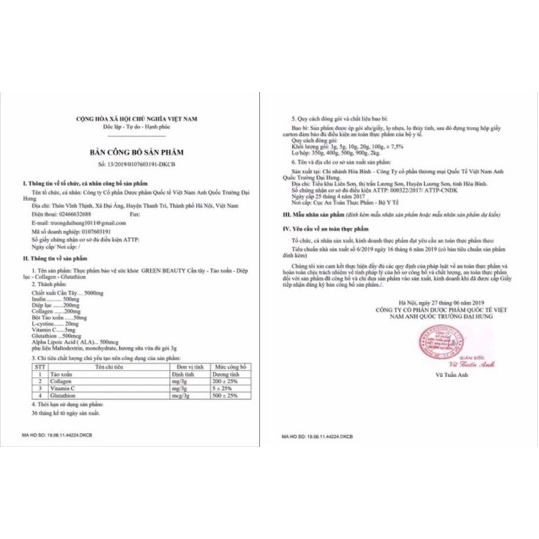 Nước ép cần tây GREEN BEAUTY hộp 30 gói | BigBuy360 - bigbuy360.vn